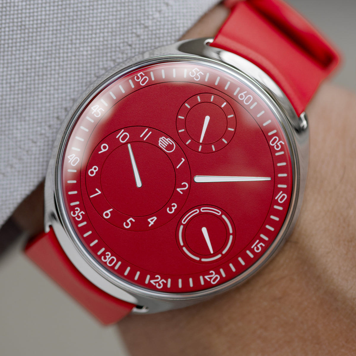 Titanium Ressence Type 1 Slim Red 42mm Wrist Shot
