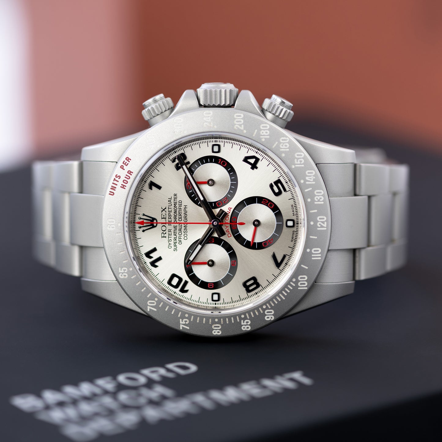 Grey MGTC Stainless Steel Bamford Watch Department Rolex Daytona Ref. 116520 40mm