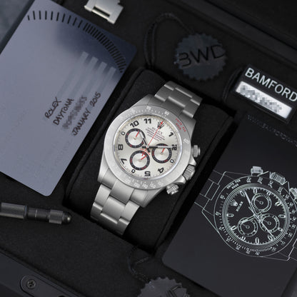Full Set Grey MGTC Stainless Steel Bamford Watch Department Rolex Daytona Ref. 116520 40mm
