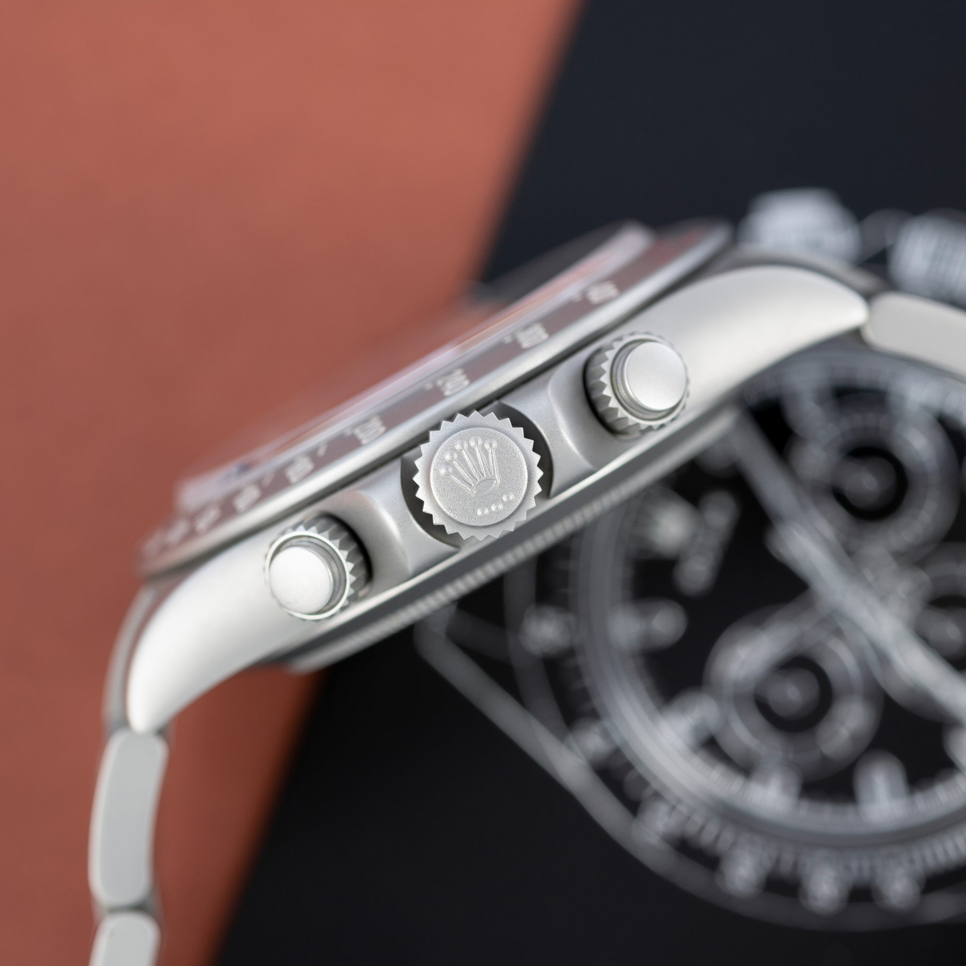Crown of Grey MGTC Stainless Steel Bamford Watch Department Rolex Daytona Ref. 116520 40mm