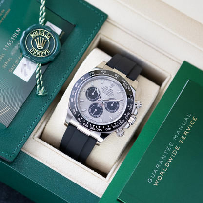 White Gold Daytona 'Ghost' Dial on Oysterflex