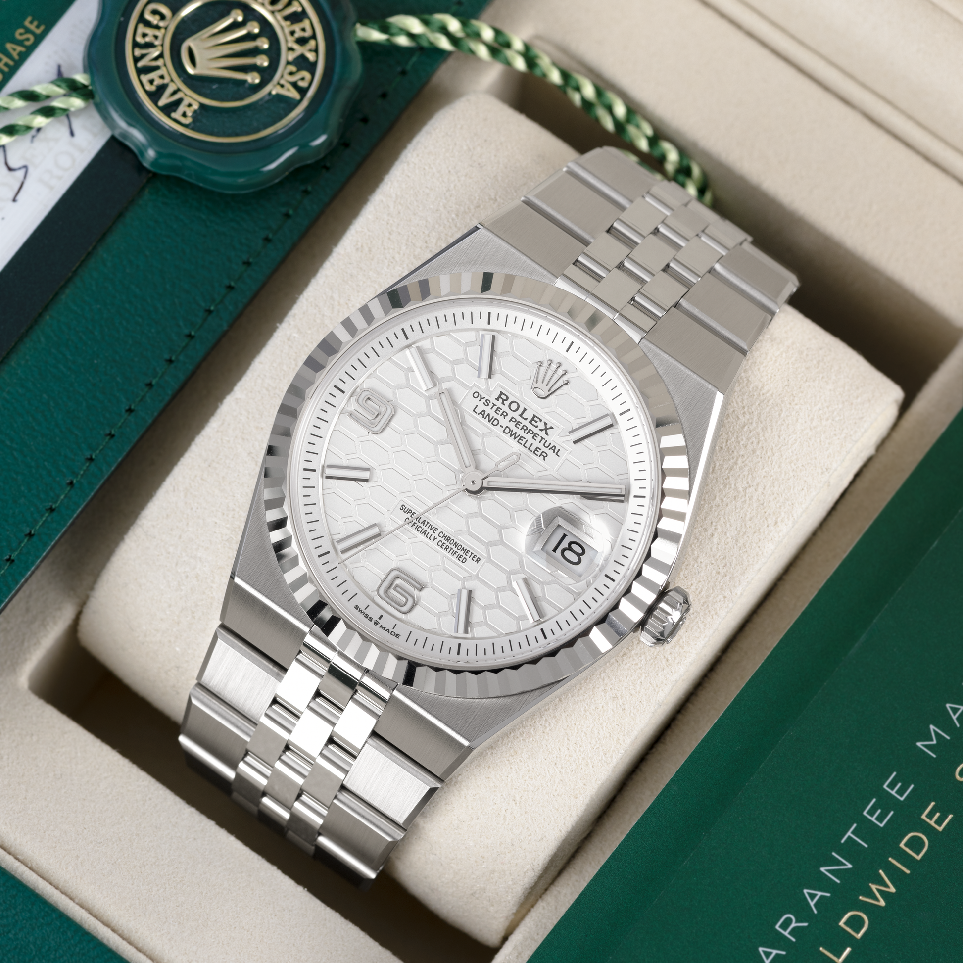 Full Set Stainless Steel Rolex Land-Dweller Ref. 127334 40mm