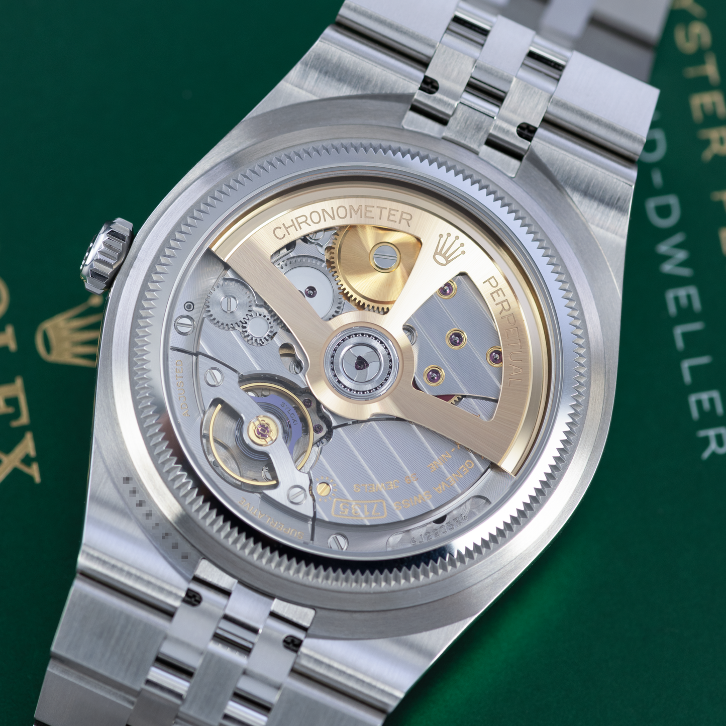 Back of Stainless Steel Rolex Land-Dweller Ref. 127334 40mm