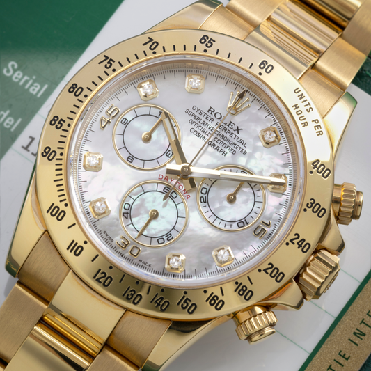 Yellow Gold Daytona with Mother of Pearl Dial