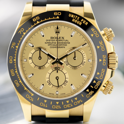 Daytona in Yellow Gold with Champagne Dial