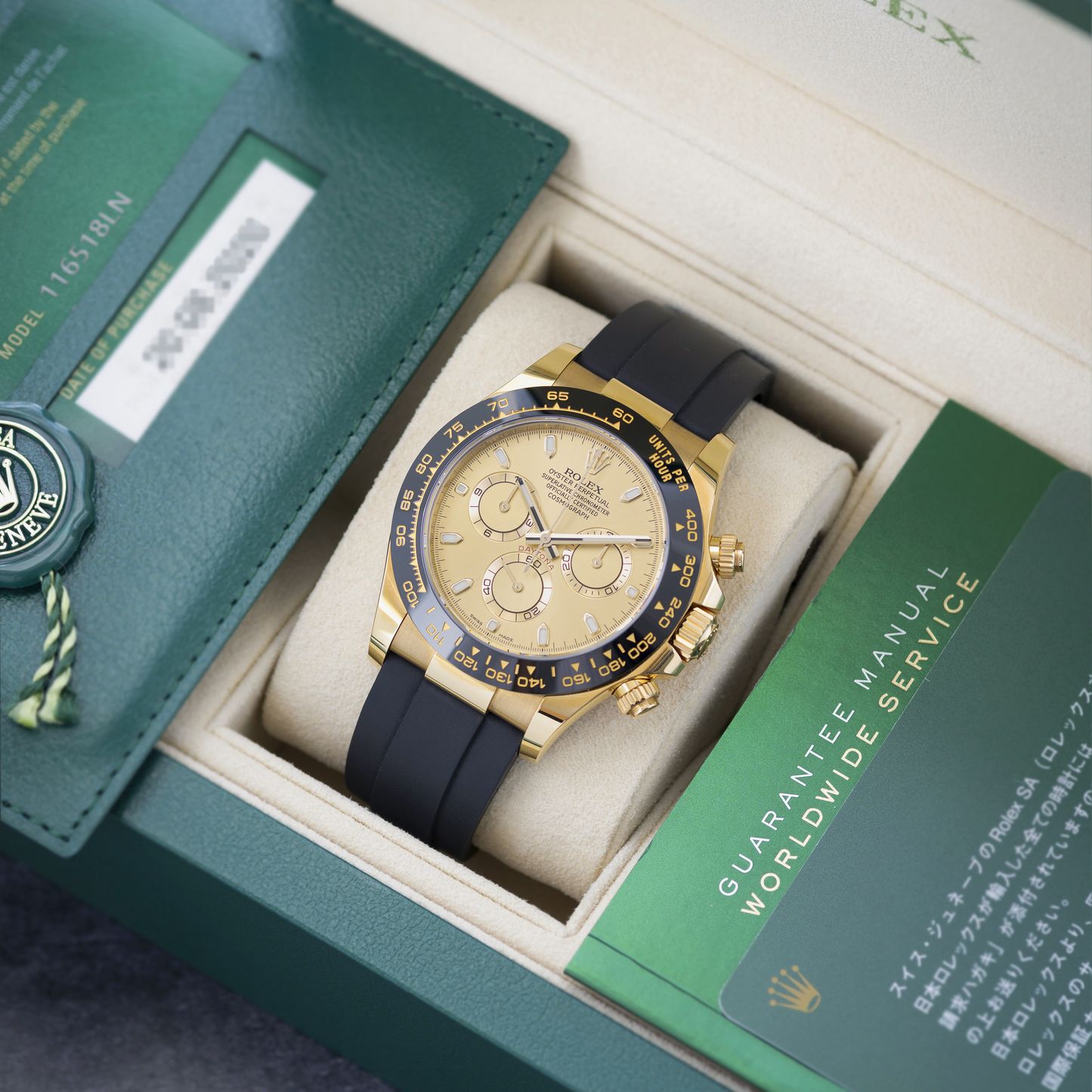 Daytona in Yellow Gold with Champagne Dial