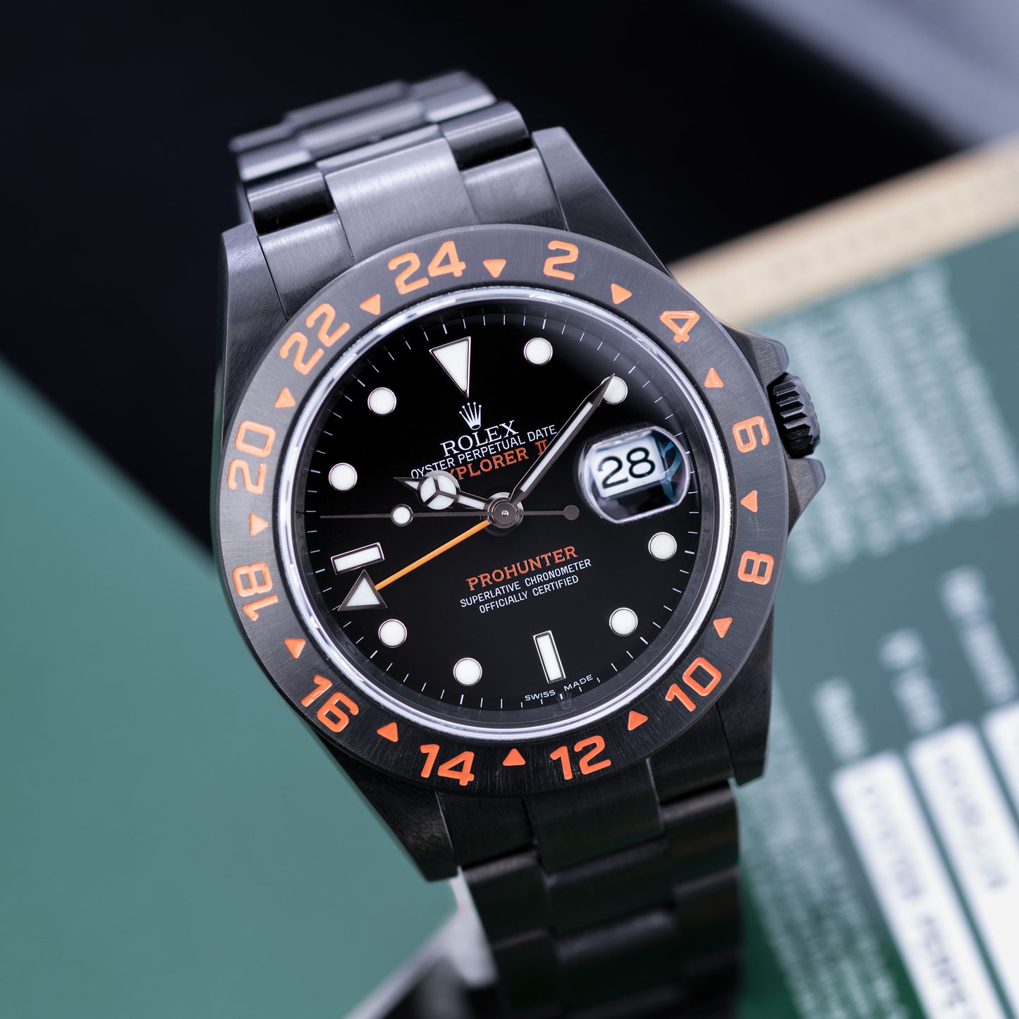 Black DLC Prohunetr Explorer II ref.16570 40mm 