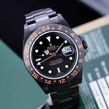 Black DLC Prohunetr Explorer II ref.16570 40mm 