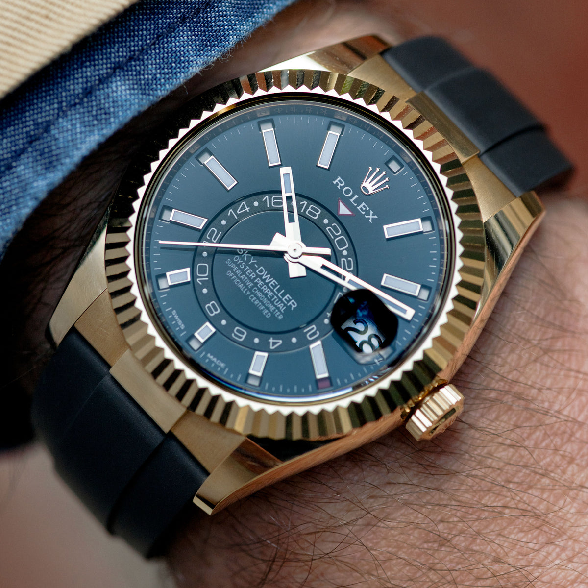 Yellow Gold Sky-Dweller "Full Set"