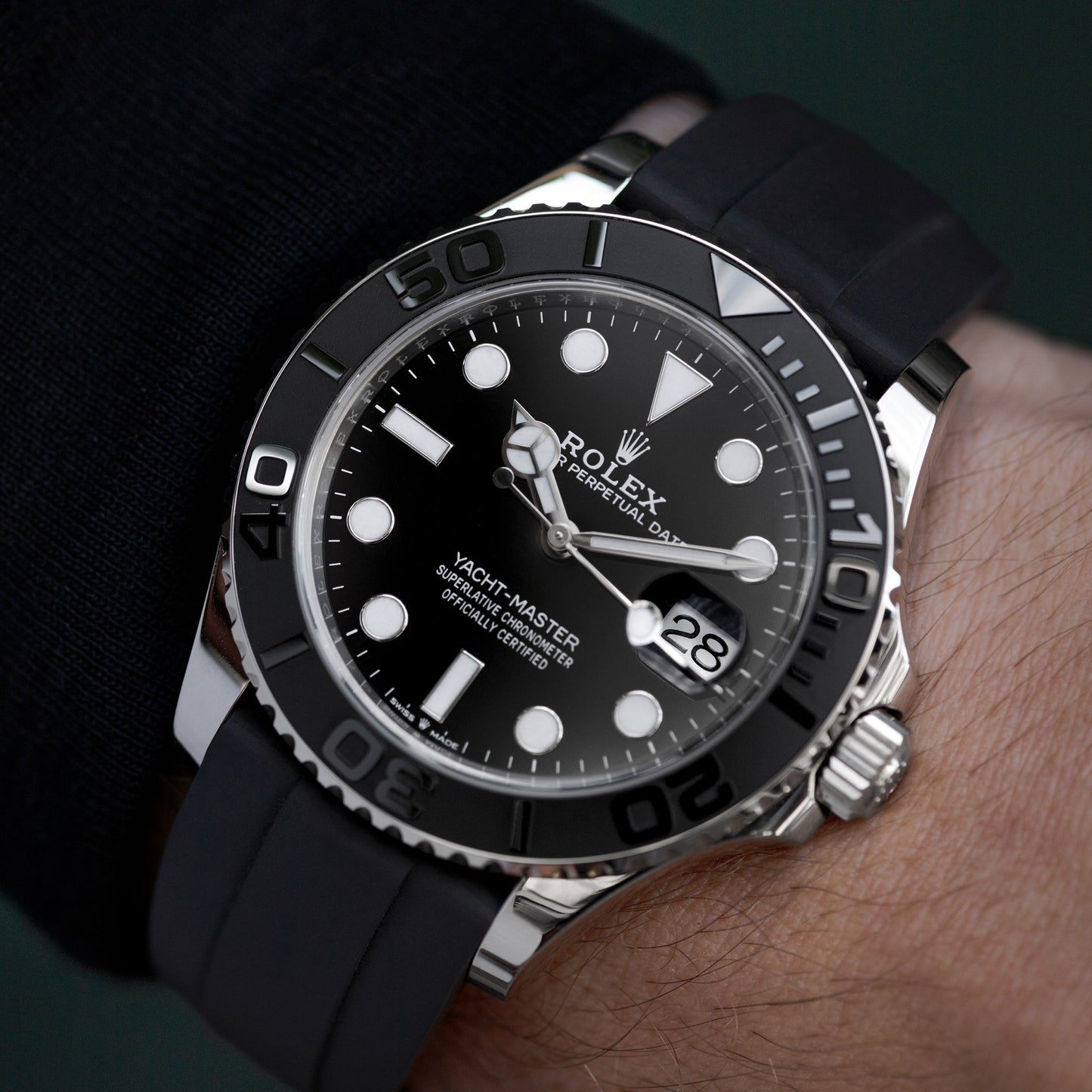 Wristshot of White Gold Rolex Yacht-Master 42 Ref. 226659 42mm