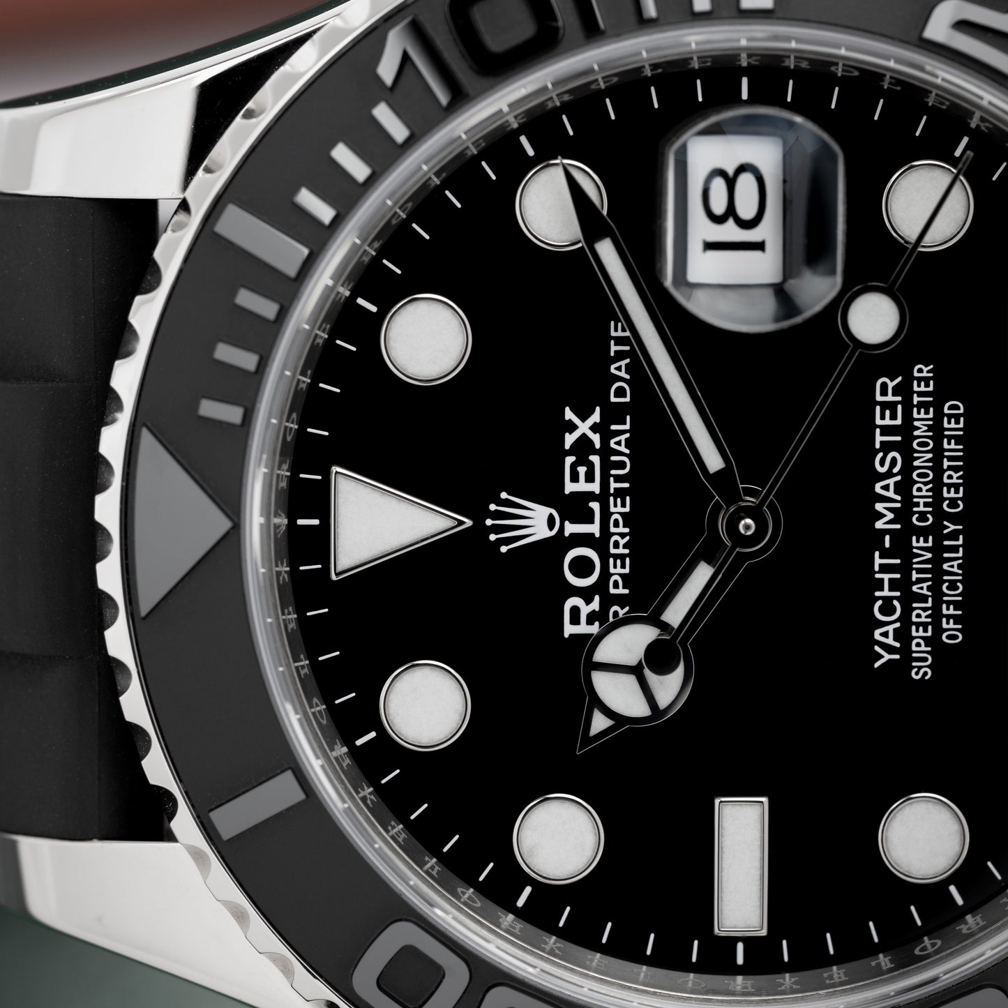 Close-up of White Gold Rolex Yacht-Master 42 Ref. 226659 42mm