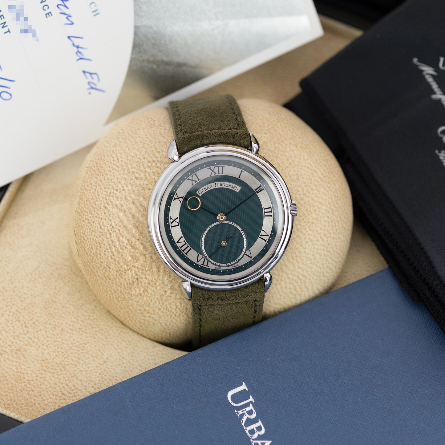 Full Set Stainless Steel Urban Jürgensen Big 8 London Limited Edition of 10 40mm