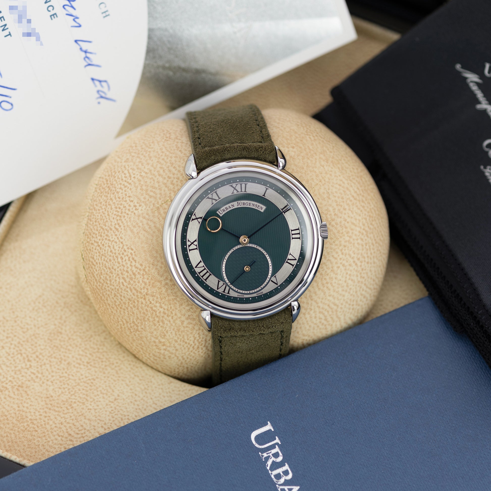 Full Set Stainless Steel Urban Jürgensen Big 8 London Limited Edition of 10 40mm