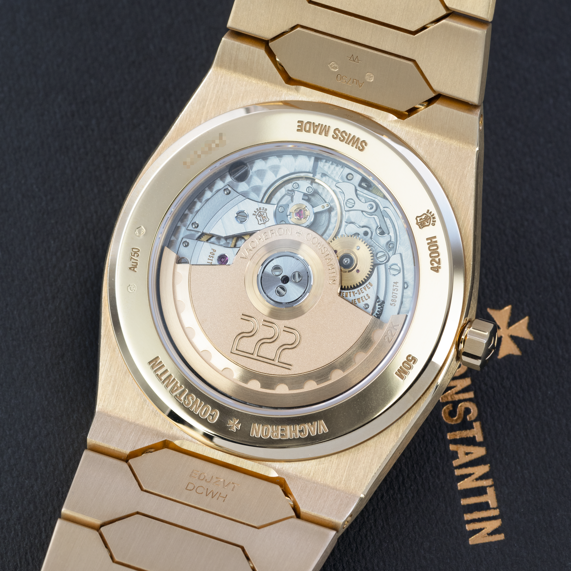 Back of Yellow Gold Vacheron Constantin Historiques 222 Ref. 4200H/222J-B935 37mm