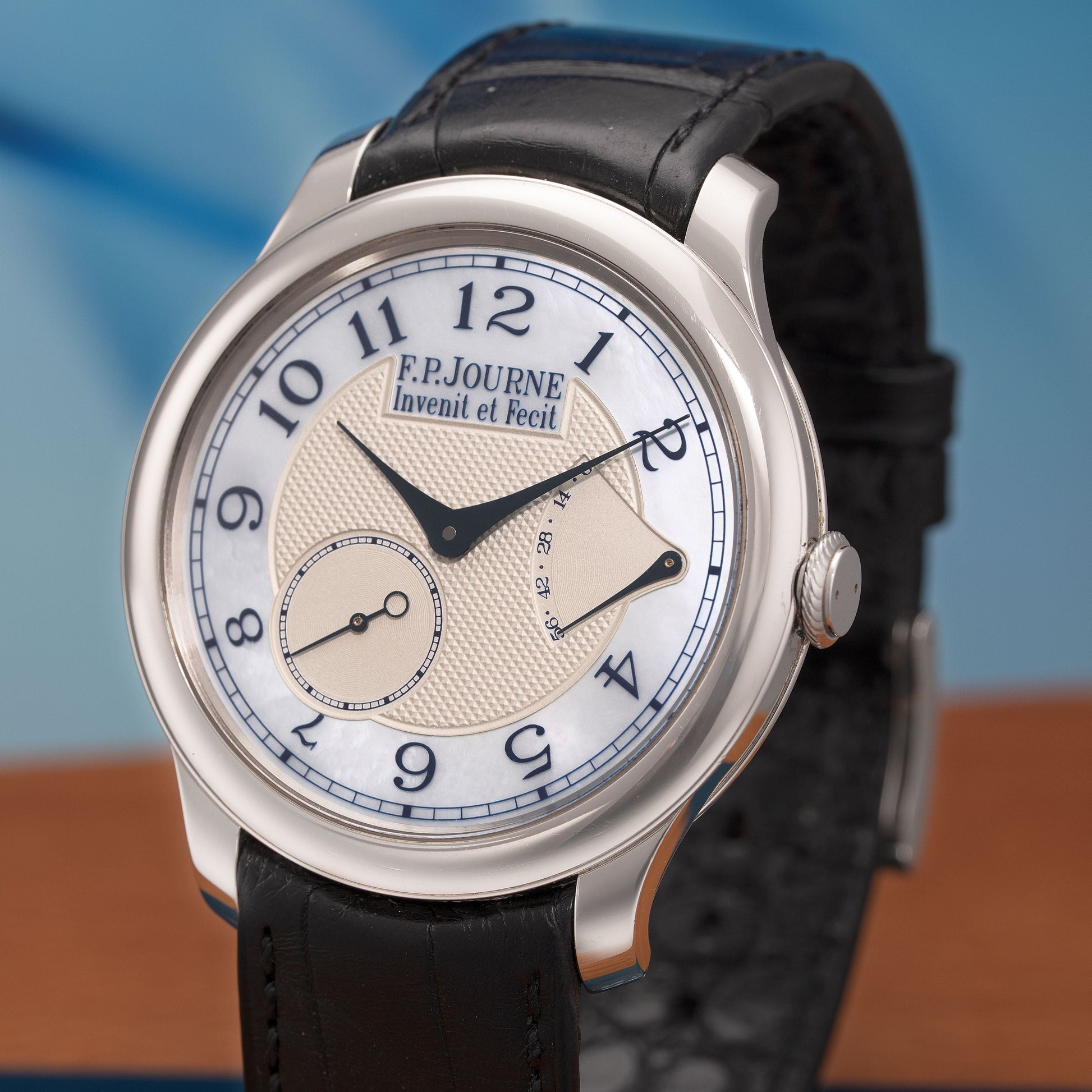 Dial of Platinum F.P.Journe Chronomètre Souverain Nacre - Ref. CS 40mm