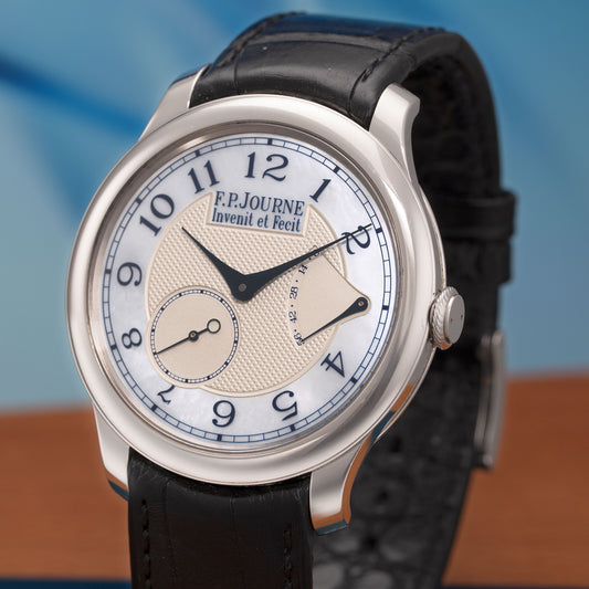 Dial of Platinum F.P.Journe Chronomètre Souverain Nacre - Ref. CS 40mm