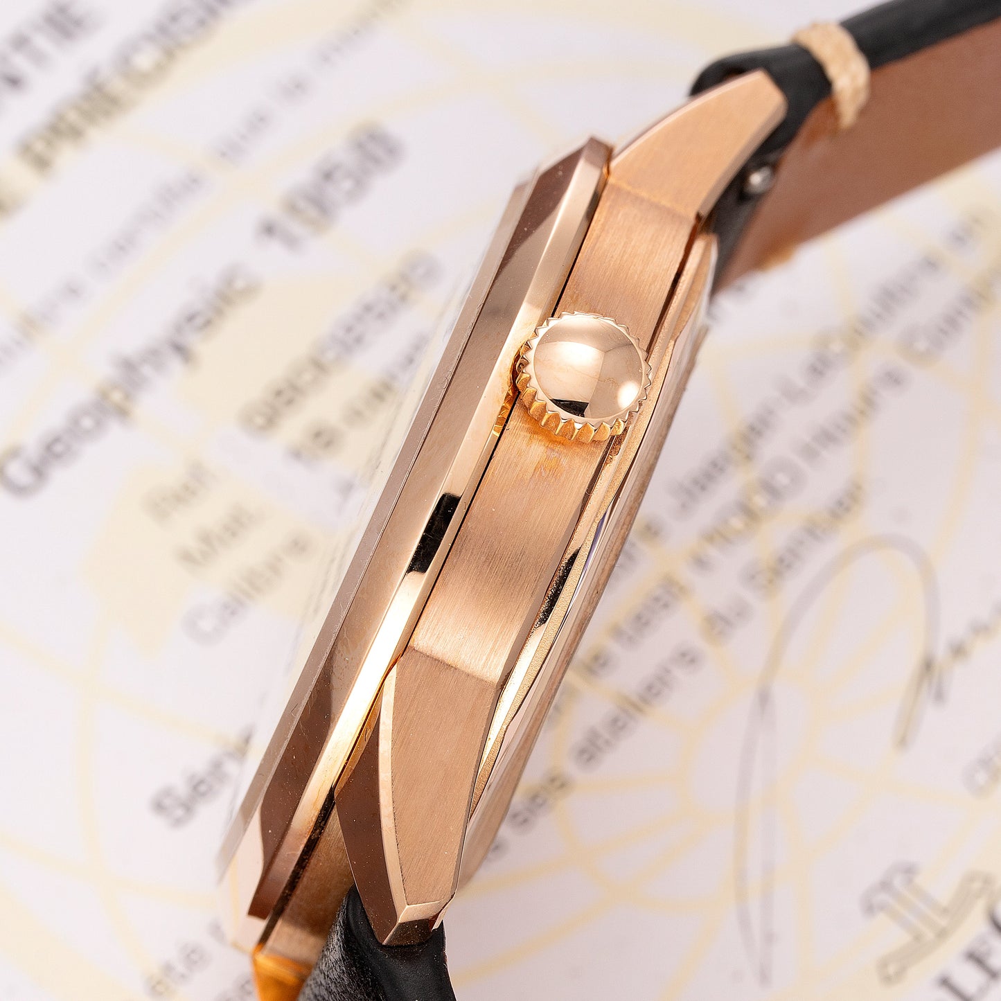 Crown of 18K Pink Gold Jaeger‑LeCoultre Memovox Tribute to Deep Sea Ref. Q8002520 40.5mm 