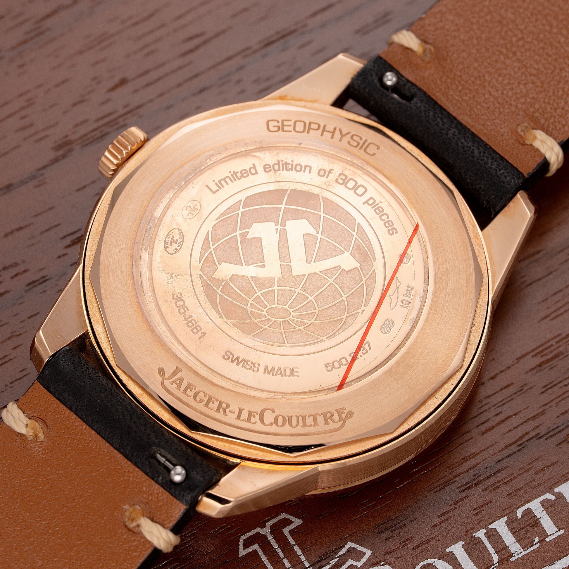 Back of Limited Edition 18K Pink Gold Jaeger‑LeCoultre Memovox Tribute to Deep Sea Ref. Q8002520 40.5mm 